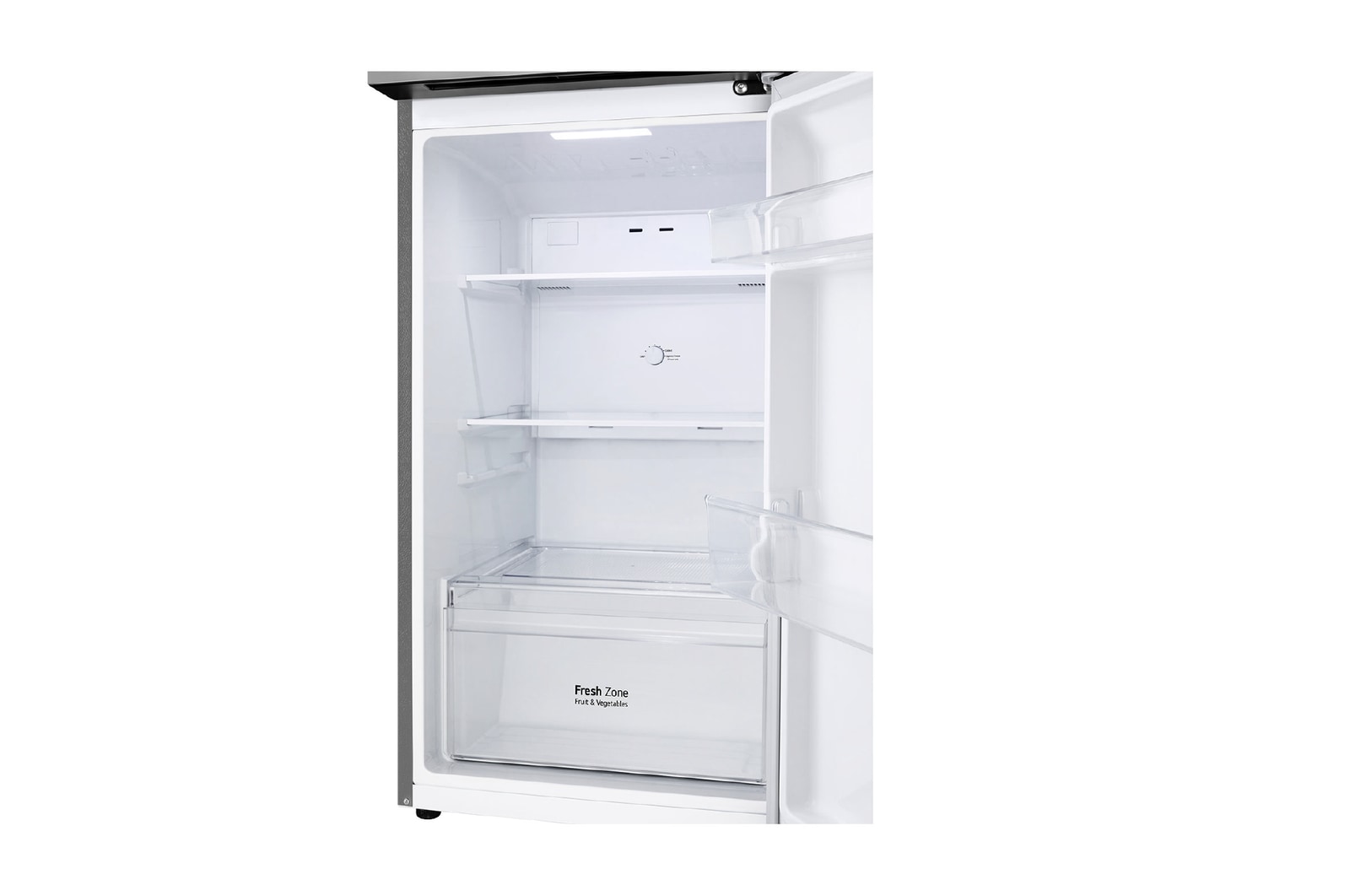 Vista del refrigerador abierto Nevera LG VT24BPY